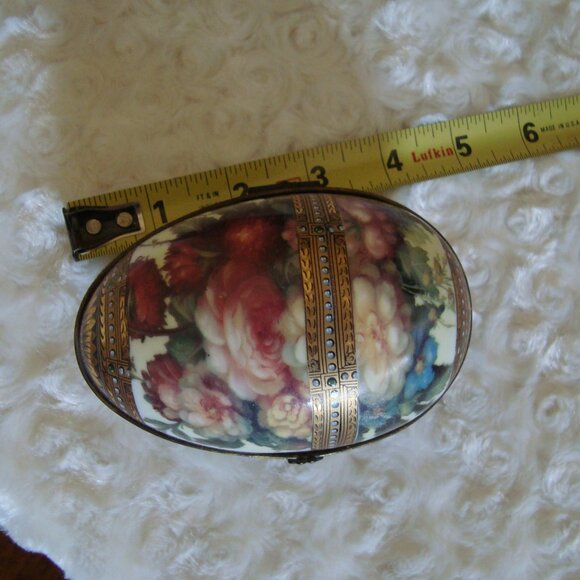 PARIS ROYAL Vintage Egg Ceramic Trinket Box - Picture 7 of 8